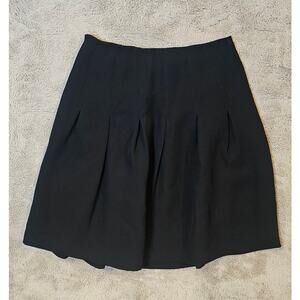 Club Monoco Nella Pleated Skirt, Black, Zipper Closure, Sz 2